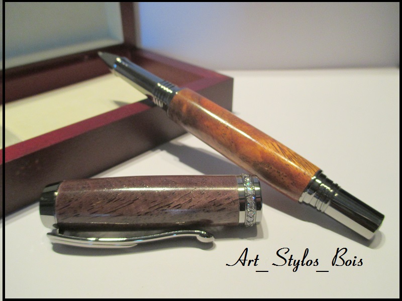 Stylo Roller en Palissandre d'Amazonie