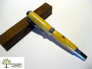 Stylo roller en bois de buis