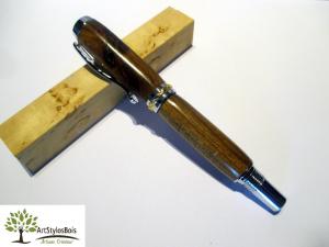 Walnut wood rollerball pen