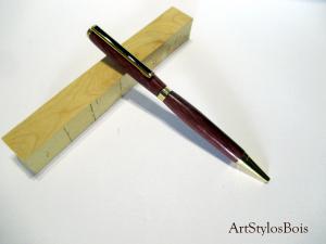 Stylo bille en bois d'Amaranthe