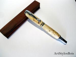 Stylo Plume en bois de Bouleau Madré