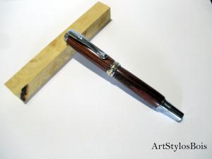 Stylo roller en bois de Violette