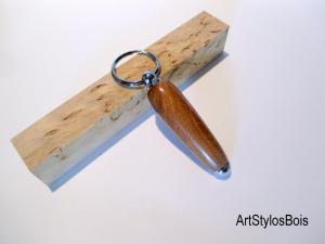 Porte clés en bois de loupe d'orme