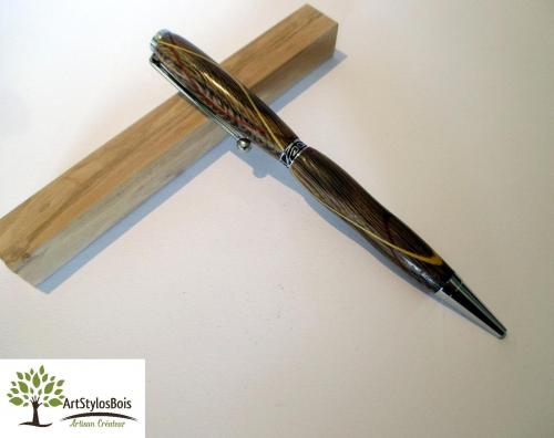 Stylo bille en bois de Morta et plaquages
