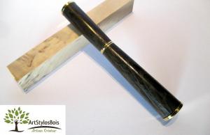 Stylo roller en bois de Morta, Chêne Des Marais