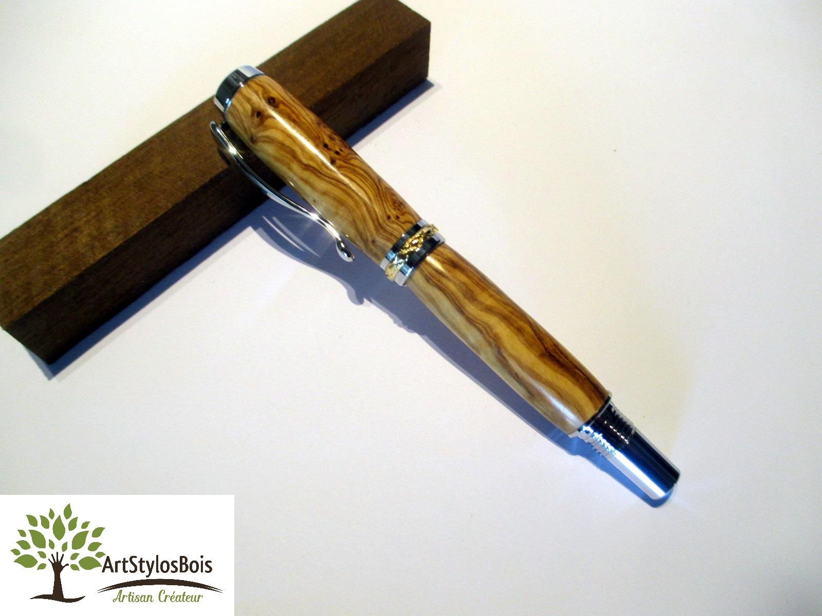 Stylo & Art sur bois - Stylo en bois de fabrication artisanale